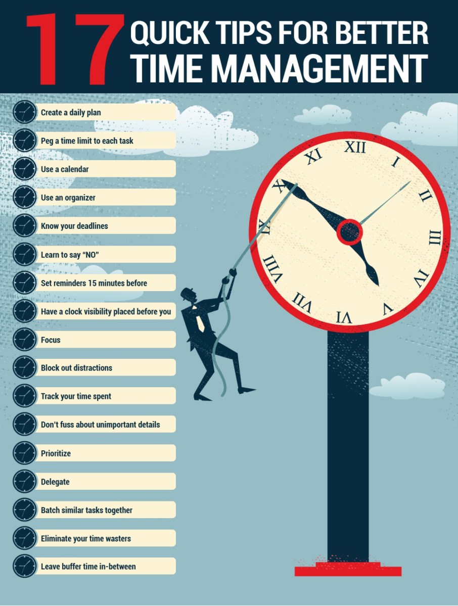 17 Time Management Tips (Infographic) | Mastroianni Consulting